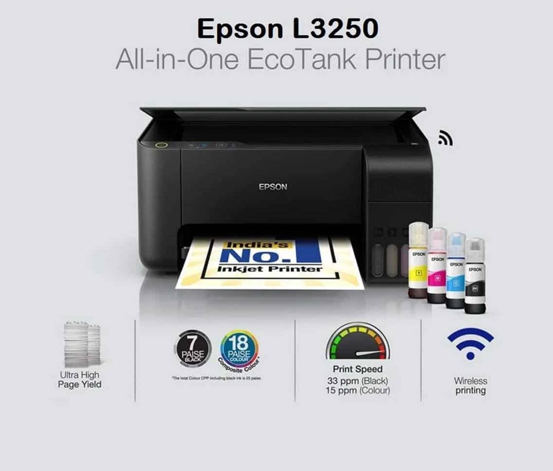 Epson EcoTank L3250 A4 Wi-Fi All-in-One Ink Tank Printer | Tronik Gadgets Store