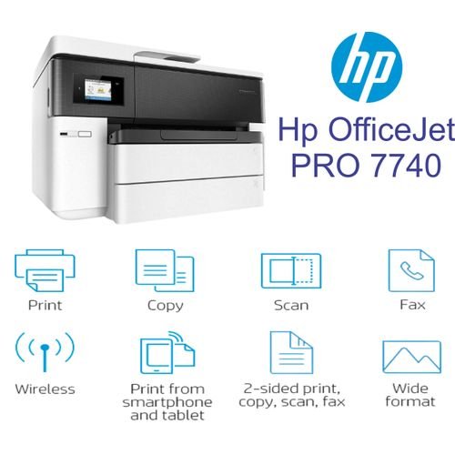 New HP OfficeJet Pro 7740 All In One - Scan Copy Fax & Wireless at