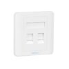 VENTION 2 PORT WALL FACEPLATE WHITE 86 TYPE in Kenya