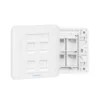 VENTION 4 PORT WALL FACEPLATE WHITE 86 TYPE – VEN-IFCW0 in Kenya